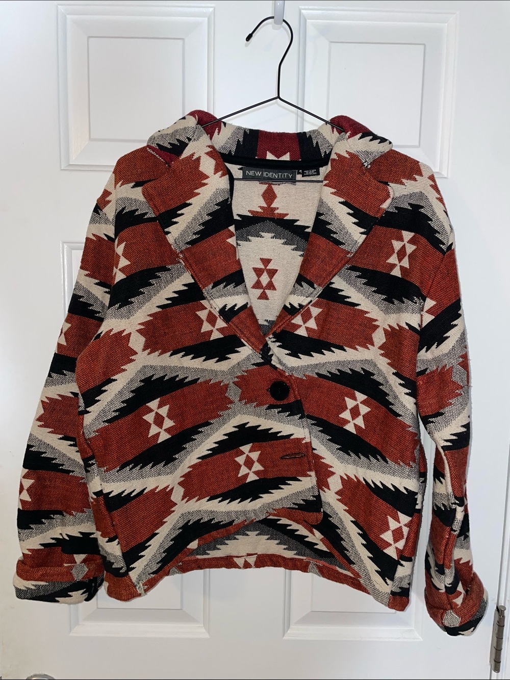 New Identity 90s tapestry Aztec jacket L